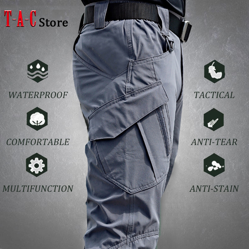 Fishing Pants Waterproof - Tactische Cargobroek Heren Outdoor Waterdichte SWAT