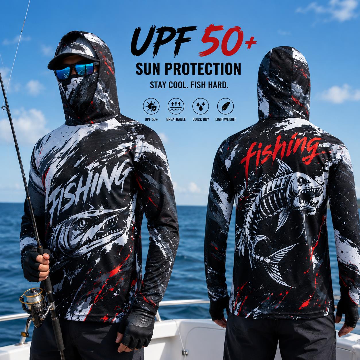 Snel drogende, ademende heren  - Fishing Hoodie recensie en prijs