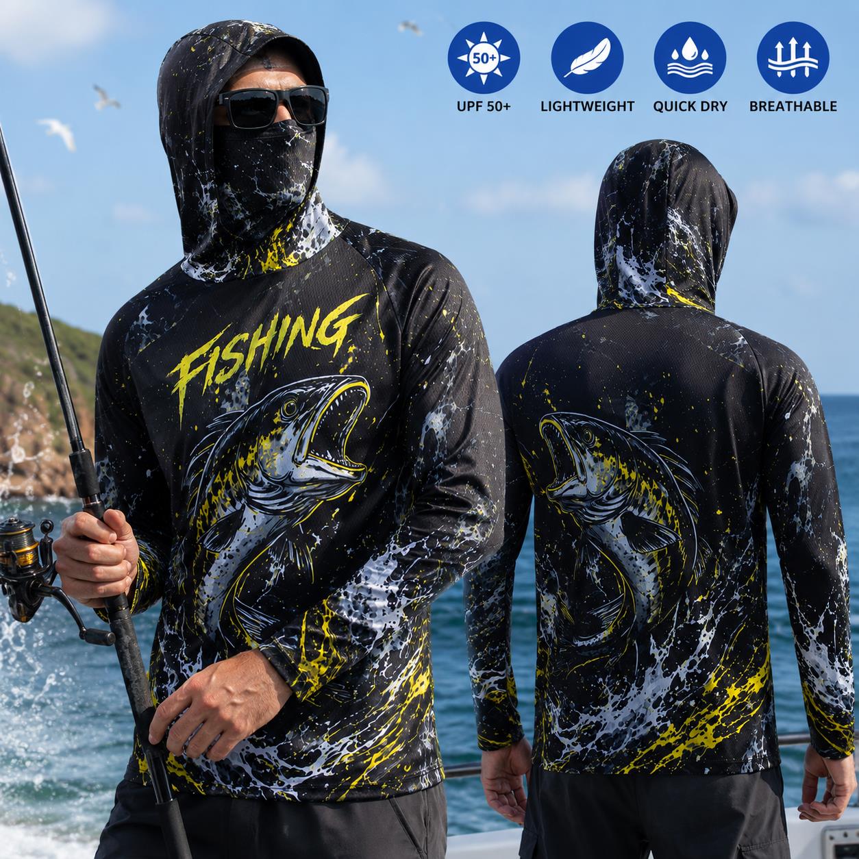 Snel drogende, ademende heren  - Fishing Hoodie recensie en prijs